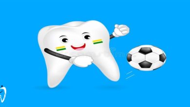 الأسنان وكرة القدم